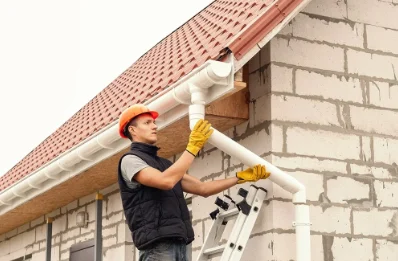 Pose et remplacement de gouttières à Viscos